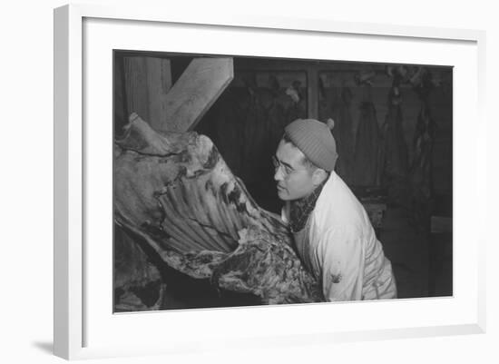 Butcher Shop, (J.S. Yonai)-Ansel Adams-Framed Art Print