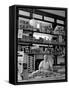 Butcher Standing at Meat Counter of Deli-Alfred Eisenstaedt-Framed Stretched Canvas