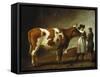 Butcher with a Bull-Calraet Abraham-Framed Stretched Canvas