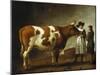 Butcher with a Bull-Calraet Abraham-Mounted Giclee Print