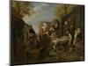 Butchering a Pig, Jan Victors-Jan Victors-Mounted Art Print