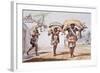 Butchers, 1822, Jb Debret, Brazil Watercolour-null-Framed Giclee Print