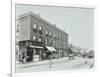 Butchers and Other Shops on the Tower Bridge Road, Bermondsey, London, 1900-null-Framed Photographic Print