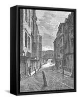 Butchers Row, 1800-null-Framed Stretched Canvas