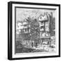 Butchers Row, 1800-null-Framed Giclee Print