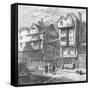 Butchers Row, 1800-null-Framed Stretched Canvas