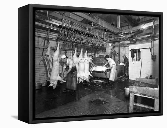 Butchery Factory, Rawmarsh, South Yorkshire, 1955-Michael Walters-Framed Stretched Canvas