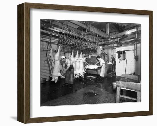 Butchery Factory, Rawmarsh, South Yorkshire, 1955-Michael Walters-Framed Photographic Print