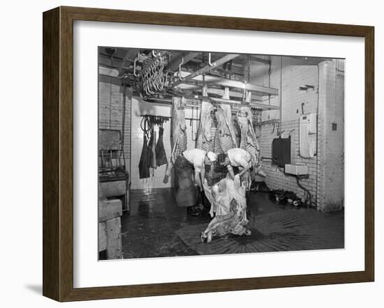 Butchery Factory, Rawmarsh, South Yorkshire, 1955-Michael Walters-Framed Photographic Print