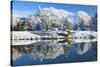 Bute Park in snow, Cardiff, Wales, United Kingdom, Europe-Billy Stock-Stretched Canvas