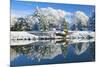 Bute Park in snow, Cardiff, Wales, United Kingdom, Europe-Billy Stock-Mounted Photographic Print