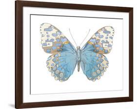 Buterfly with Indigo-Julia Bosco-Framed Art Print