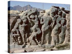 Butkara Ruins, Swat Valley, North West Frontier Province, Pakistan, Asia-Robert Harding-Stretched Canvas