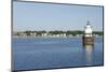 Butler Flats Light, Spark Plug Lighthouse at New Bedford Harbor, Massachusetts, USA-Cindy Miller Hopkins-Mounted Photographic Print