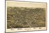 Butler, Pennsylvania - Panoramic Map-Lantern Press-Mounted Art Print