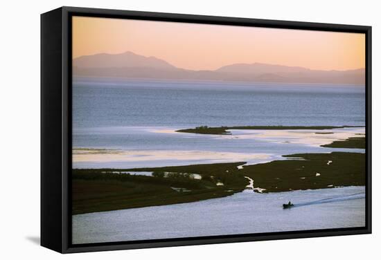 Butrint and Corfu Island in Distance, Albania, Mediterranean, Europe-Christian Kober-Framed Stretched Canvas