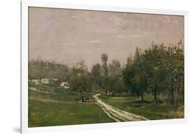 Butry, near Valmondois (Oil on Canvas)-Charles Francois Daubigny-Framed Giclee Print