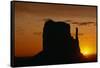 Butte at Sunset-DLILLC-Framed Stretched Canvas