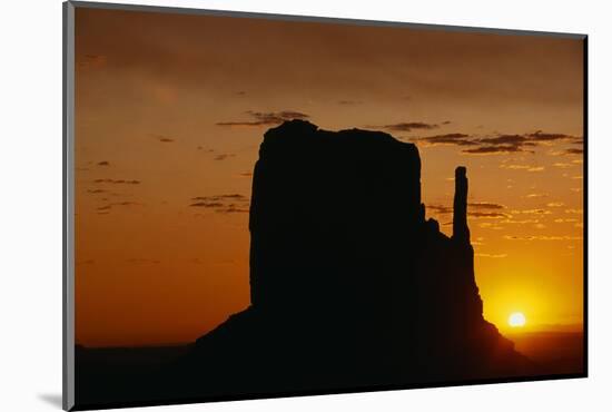 Butte at Sunset-DLILLC-Mounted Photographic Print