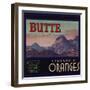 Butte Brand - Hamilton City, California - Citrus Crate Label-Lantern Press-Framed Art Print