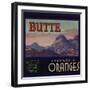 Butte Brand - Hamilton City, California - Citrus Crate Label-Lantern Press-Framed Art Print