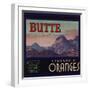 Butte Brand - Hamilton City, California - Citrus Crate Label-Lantern Press-Framed Art Print