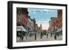 Butte, Montana, Northern View of Main Street-Lantern Press-Framed Art Print