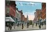 Butte, Montana, Northern View of Main Street-Lantern Press-Mounted Art Print