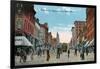 Butte, Montana, Northern View of Main Street-Lantern Press-Framed Art Print