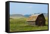 Butte, Montana Old Worn Barn in Farm County-Bill Bachmann-Framed Stretched Canvas