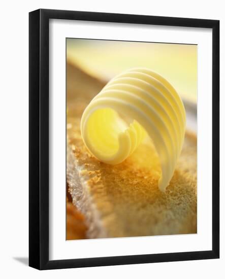 Butter Curl on Toast-null-Framed Photographic Print