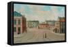 Butter Market and Market Tavern-null-Framed Stretched Canvas