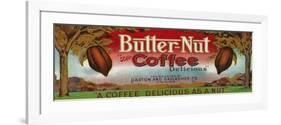 Butter Nut Coffee Label - Omaha, NE-Lantern Press-Framed Premium Giclee Print