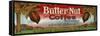 Butter Nut Coffee Label - Omaha, NE-Lantern Press-Framed Stretched Canvas