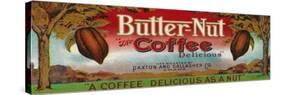Butter Nut Coffee Label - Omaha, NE-Lantern Press-Stretched Canvas