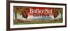 Butter Nut Coffee Label - Omaha, NE-Lantern Press-Framed Art Print