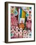 Butter Sculptures Suround Photo of the Dalai Lama, Kathok Wodsallin Gompa, Yuksam, Sikkim, India-Jane Sweeney-Framed Photographic Print