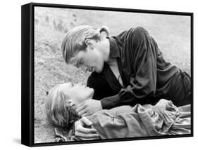 Buttercup and Westley Laying on the Grass-null-Framed Stretched Canvas