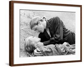 Buttercup and Westley Laying on the Grass-null-Framed Photo