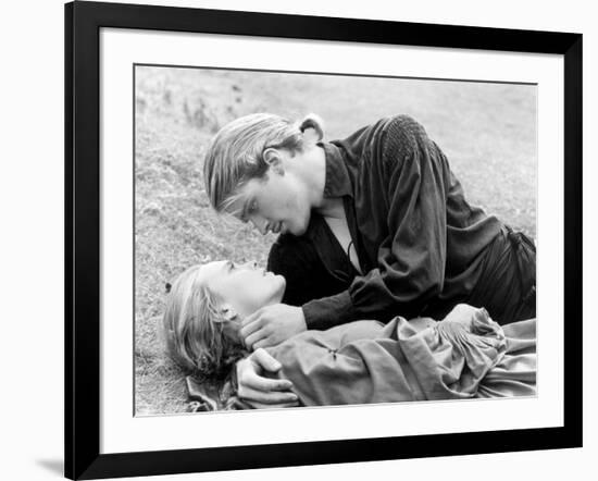 Buttercup and Westley Laying on the Grass-null-Framed Photo