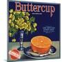 Buttercup Brand - Whittier, California - Citrus Crate Label-Lantern Press-Mounted Premium Giclee Print