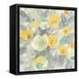 Buttercups II Teal-Albena Hristova-Framed Stretched Canvas