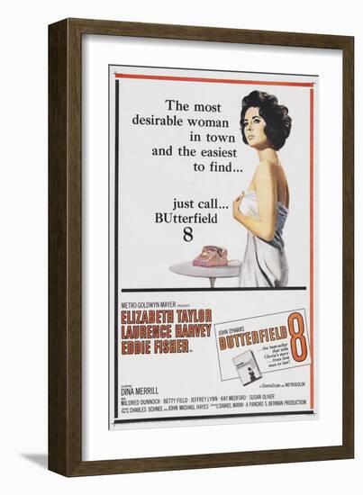 Butterfield 8, 1960, Directed by Daniel Mann-null-Framed Giclee Print