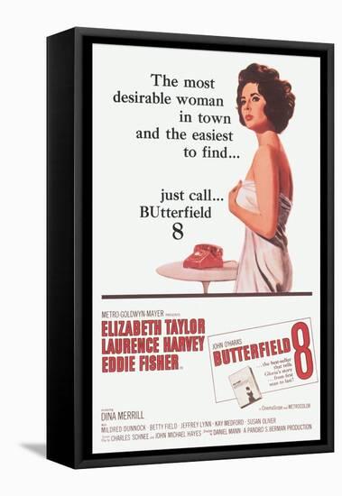 Butterfield 8, Elizabeth Taylor, 1960-null-Framed Stretched Canvas