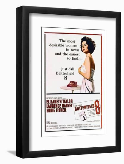 BUtterfield 8 - Movie Poster Reproduction-null-Framed Photo