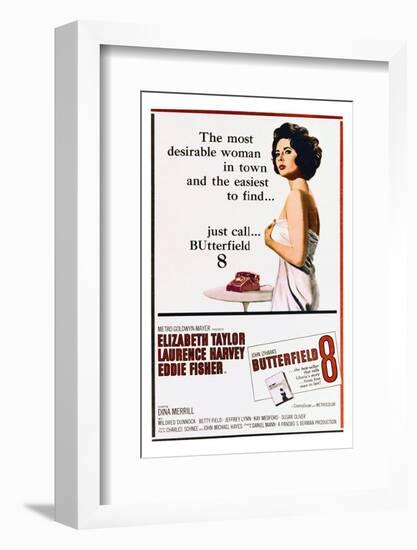 BUtterfield 8 - Movie Poster Reproduction-null-Framed Photo