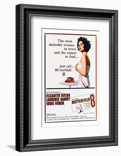 BUtterfield 8 - Movie Poster Reproduction-null-Framed Photo