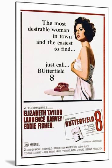 BUtterfield 8 - Movie Poster Reproduction-null-Mounted Photo