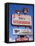 Butterfield Steakhouse Sign, Holbrook City, Route 66, Arizona, USA-Richard Cummins-Framed Stretched Canvas