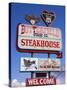 Butterfield Steakhouse Sign, Holbrook City, Route 66, Arizona, USA-Richard Cummins-Stretched Canvas